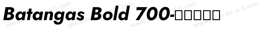 Batangas Bold 700字体转换
